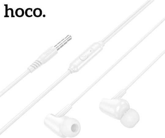 Hoco M112 In-Ear Freisprecheinrichtung Kopfhörer mit Stecker 3.5mm Weiß