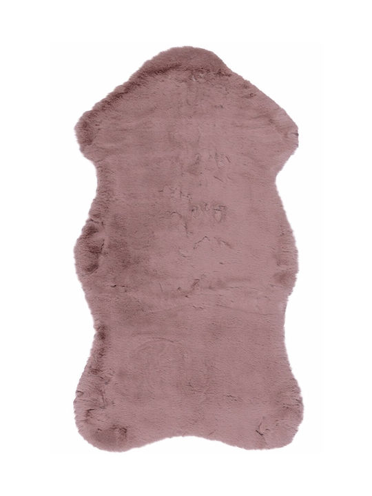 Persika Lapin Skin Teppich Rechteckig Pelzige Pink 07