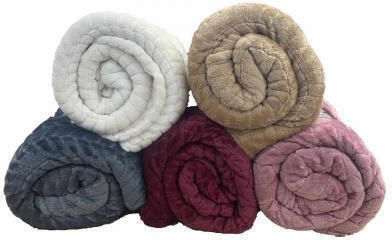 Linea Home Διπλή 200x220εκ. Εκρού