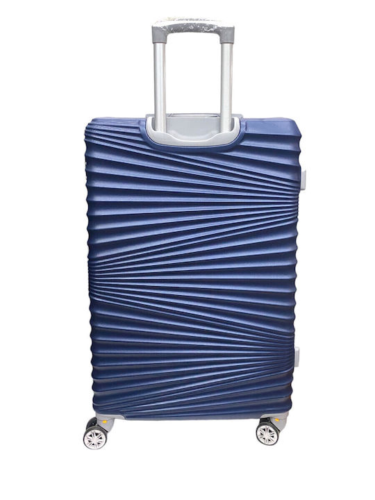 Ormi Medium Hard Blue Suitcase With 4 Wheels Height 67cm