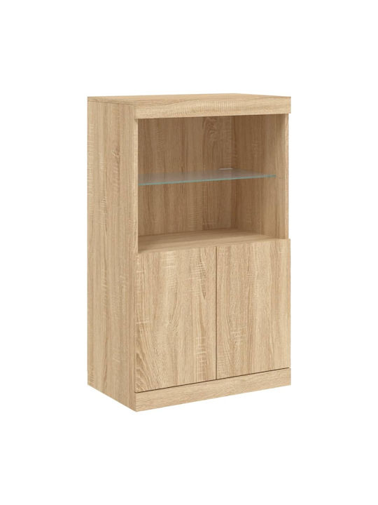 Sideboard Wooden Sonoma Oak 60.5x37x100cm