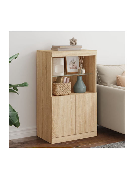 Sideboard Wooden Sonoma Oak 60.5x37x100cm