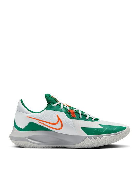 Precision 6 Low Basketball Shoes White / Safety Orange / Malachite / Sundial