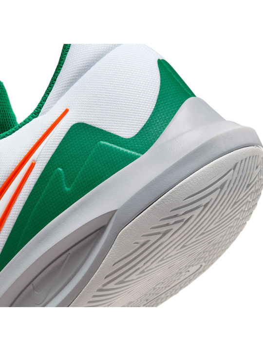 Precision 6 Low Basketball Shoes White / Safety Orange / Malachite / Sundial