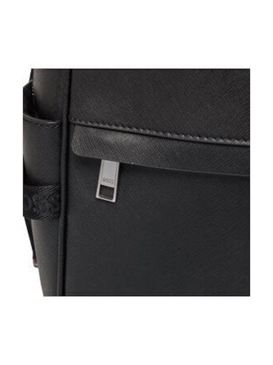 Hugo Boss Men's Leather Backpack Black