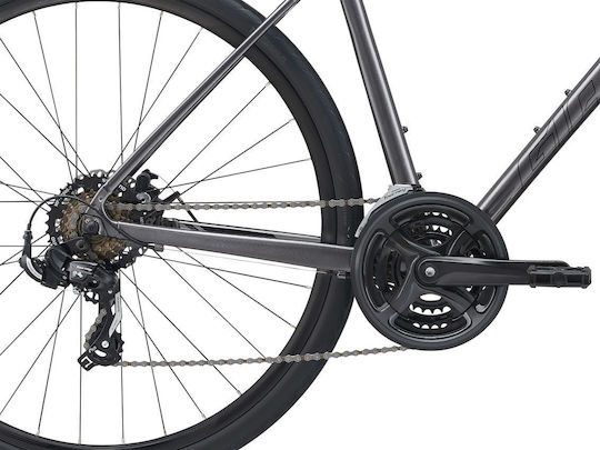 Giant Escape Disc 28" 2022 Schwarz Fahrrad Stadt mit Gängen und Mechanische Scheibenbremsen