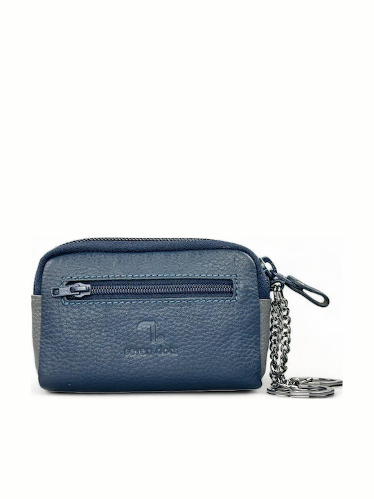 7.Dots Κλειδοθήκη Δερμάτινη Navy / Grey