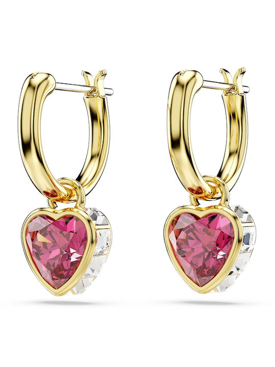 Swarovski Chroma Обици Позлатен с Камъни