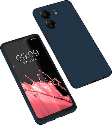 Coperta din spate Silicon Albastru (Redmi 13C / Poco C65 4G)