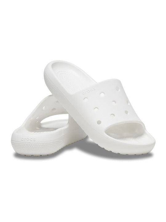 Crocs Classic Slides σε Λευκό Χρώμα