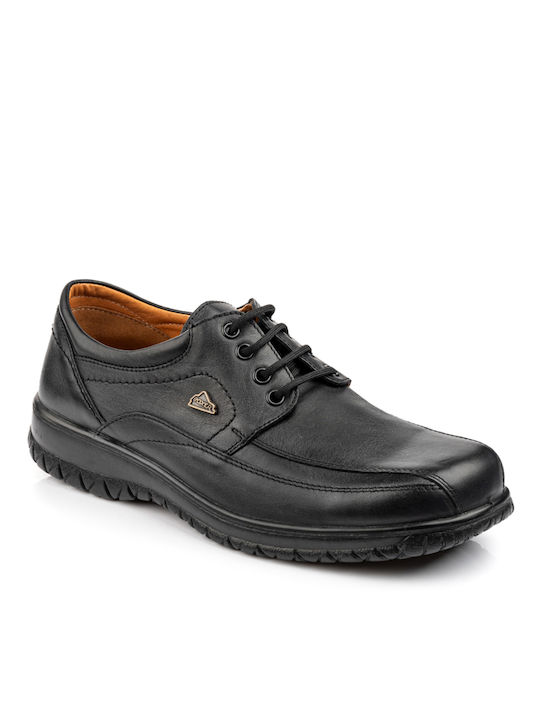 Boxer Men's Leather Casual Shoes Black