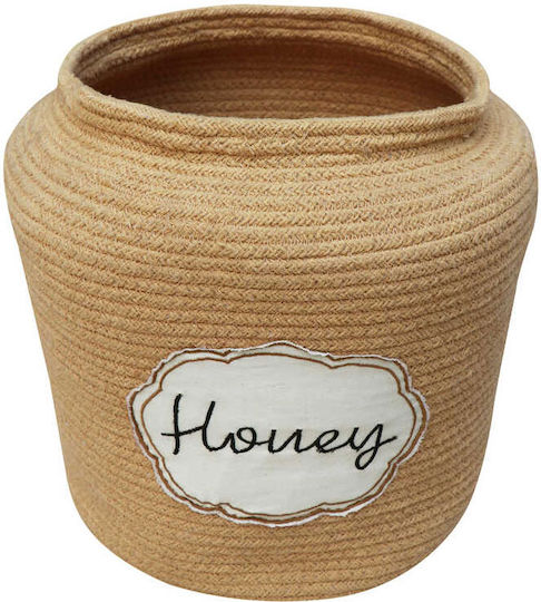 Lorena Canals Kinder Aufbewahrungskorb aus Stoff Honey Braun 28x28x27cm 1Stück