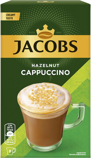 Jacobs Στιγμιαίος Καφές Cappuccino Hazelnut 8x17.8gr