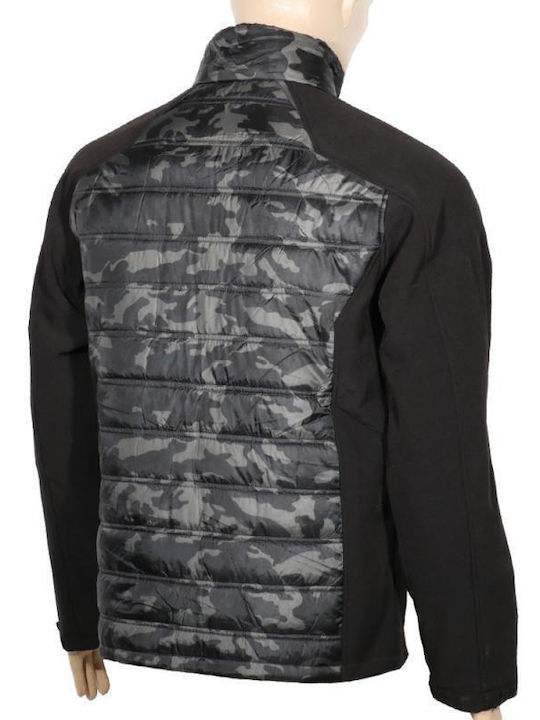 Fageo Bărbați Jachetă de lucru Softshell cu căptușeală din polar Gri