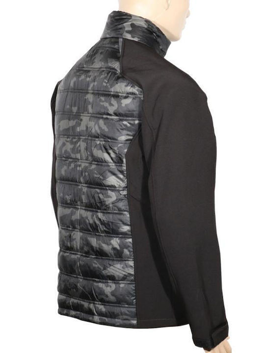Fageo Bărbați Jachetă de lucru Softshell cu căptușeală din polar Gri