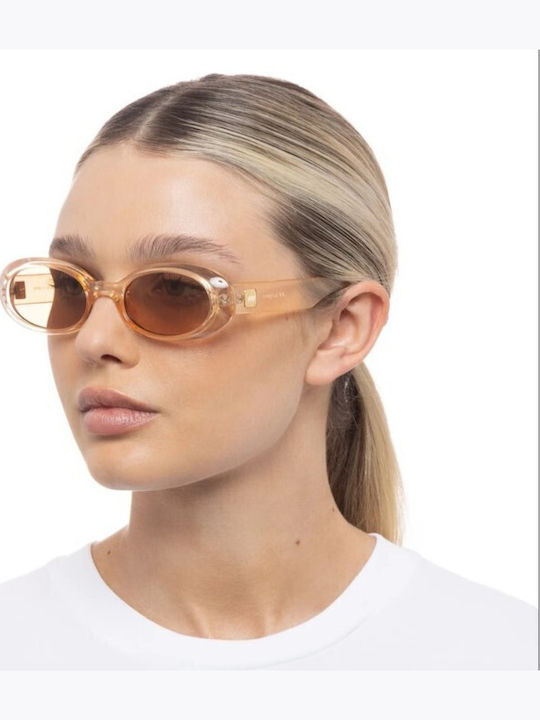Le Specs Work It Unisex Sunglasses with Transparent Plastic Frame and Transparent Lens LSP2102371