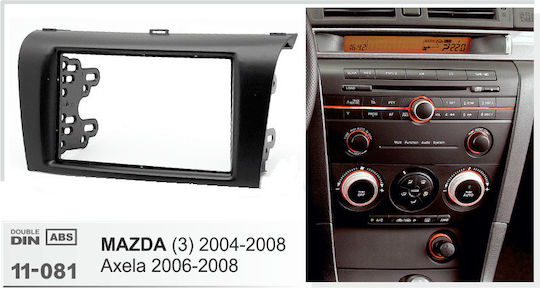 Ice Πρόσοψη 2 Din για Mazda 3 Mercedes-Benz R Scania R 2006-2008