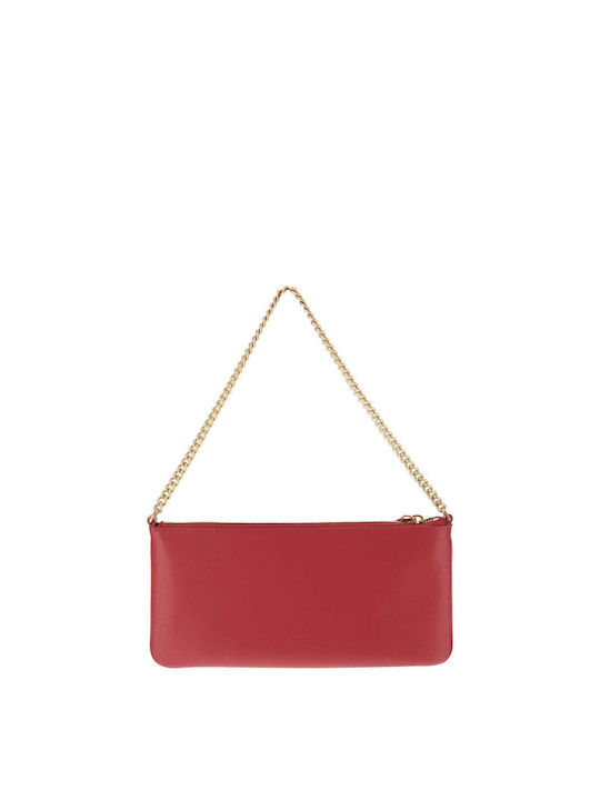 Flat Leather Women's Bag Shoulder Red