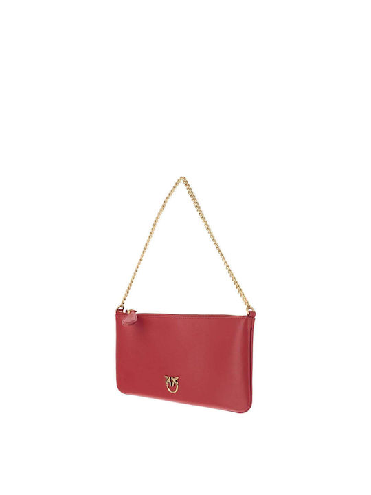 Flat Leather Women's Bag Shoulder Red