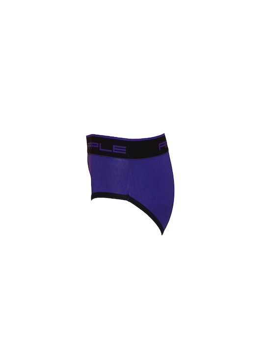 Herren Slips Black / Purple 1Packung