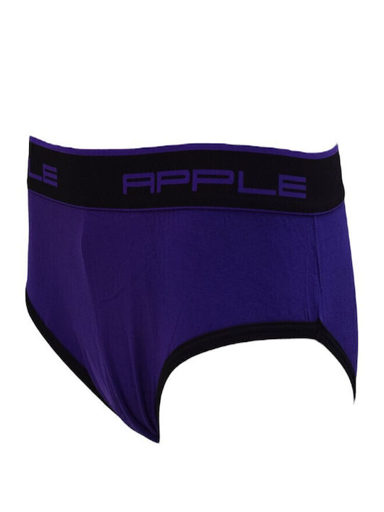Herren Slips Black / Purple 1Packung