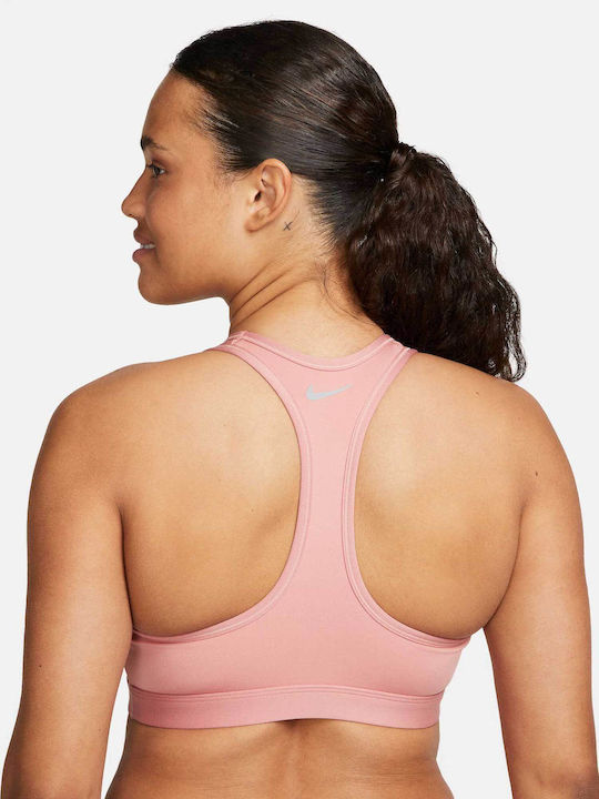 Nike Dri-Fit Swoosh Γυναικείο Αθλητικό Μπουστάκι Stardust.