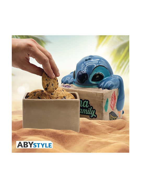 Abysse Ceramic Cookie Jar Blue 22x19.5x23.5cm