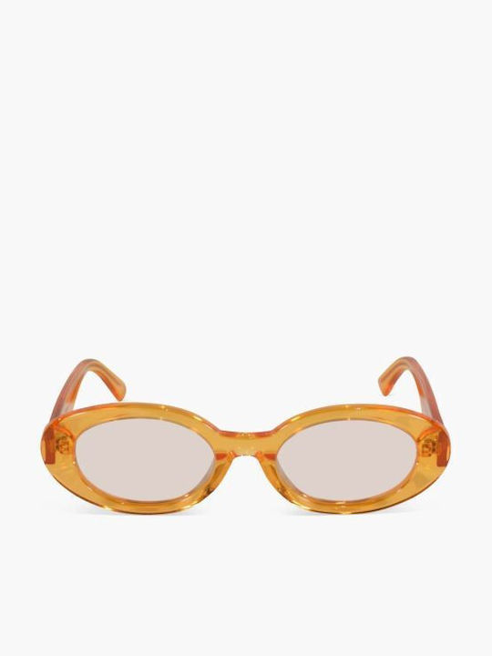 Hanok Women's Sunglasses with Orange Plastic Frame and Orange Polarized Lens HNKHC037-4