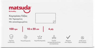 Matsuda Non-Sterile Gauze Pads 10x20cm 100pcs