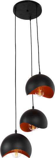 HomeMarkt Pendant Light Black with Socket E27 20cm