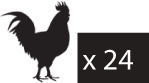 Copele Plastic Feeder for Chickens and Poultry with Capacity 12kg 46x46cm.