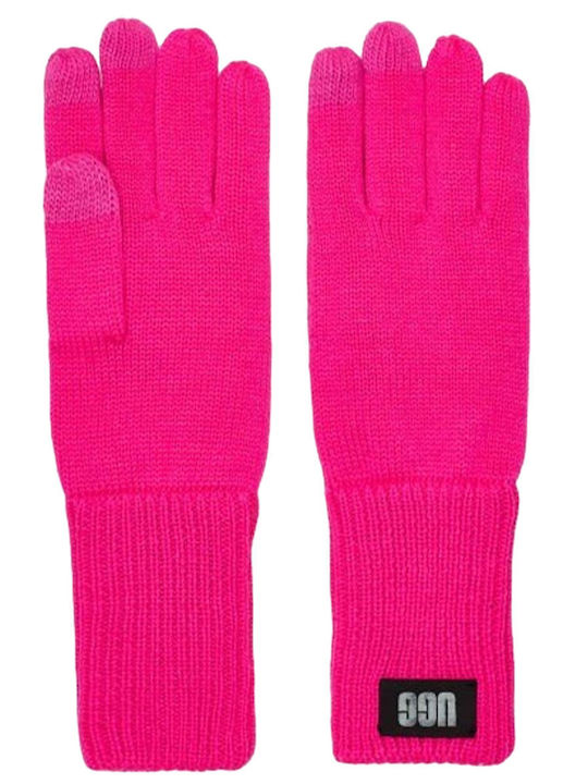 Ugg Australia Women's Knitted Touch Gloves Fuchsia Pop Cuff