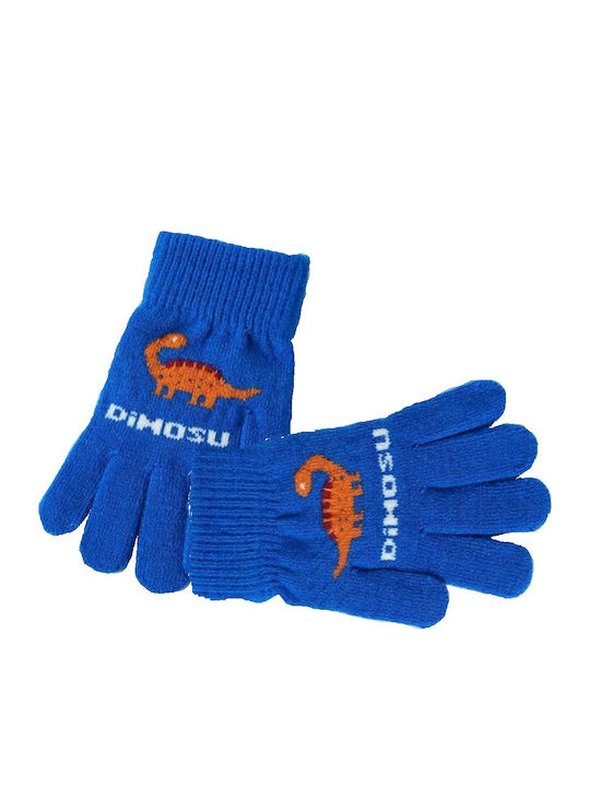 Unisex Knitted Gloves Blue