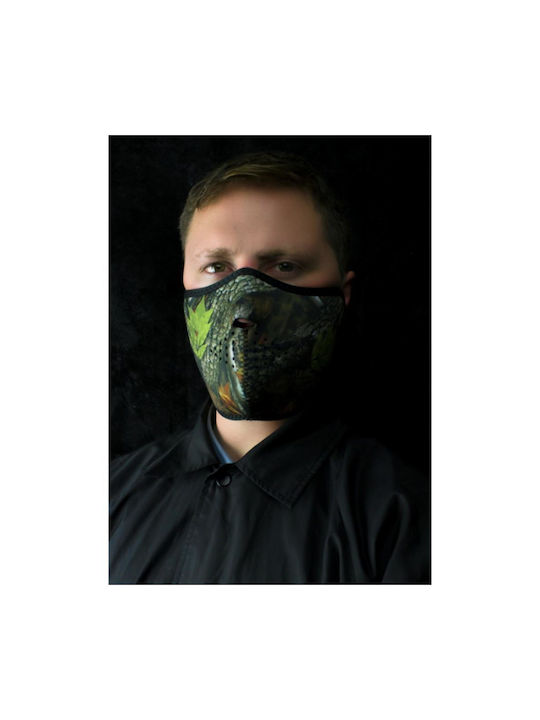 Zan Headgear Half Face Motorcycle Rider Neoprene Multicolored