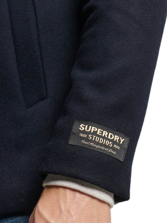 Men's Half Coat Blue.