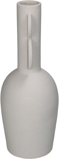 ArteLibre Porcelain Vase Ecru 10x28cm