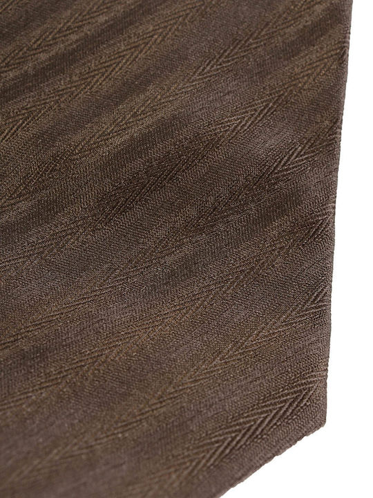 Hugo Boss Men's Tie Silk Printed in Brown Color