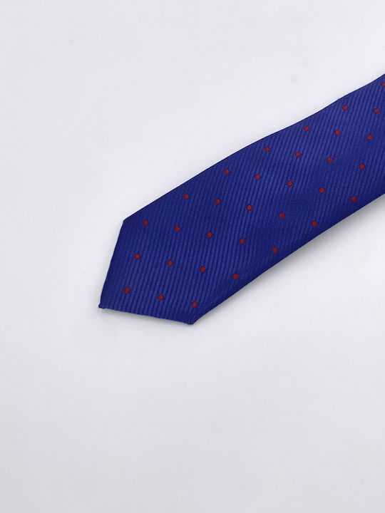 Berto Lucci Men's Tie Printed Blue/Red