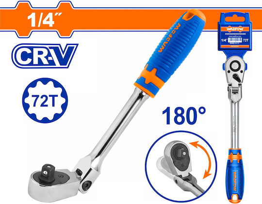 Wadfow Adjustable Ratchet 1/4" with 72 Blades