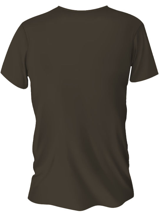 B&C Inspire T Ανδρικό Διαφημιστικό T-shirt Κοντομάνικο Khaki Green