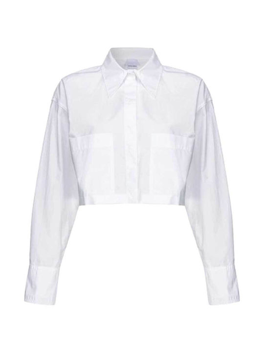 Pinko Women's Long Sleeve Shirt White