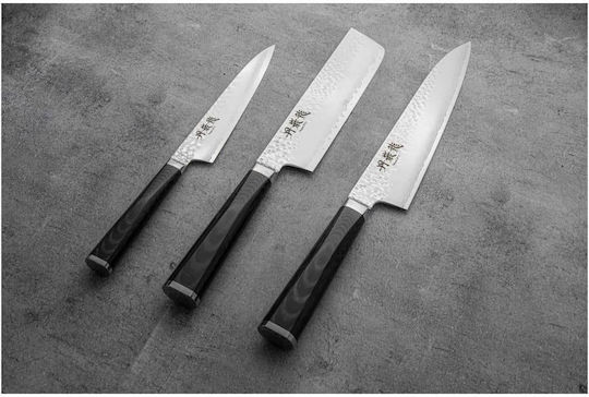 Ryusen Micarta Tangan Ryu Messer Chefkoch aus Damaststahl 18cm