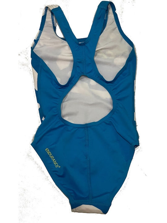 Speedo Placement Splashback Kids Swimwear One-Piece Training Blue