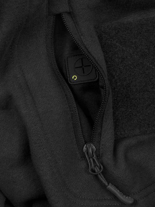 Sweatshirt With Hood Black