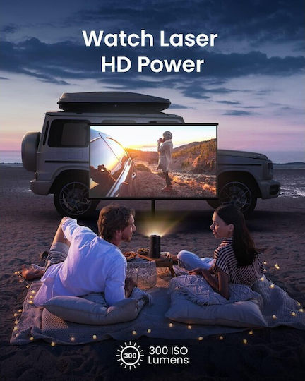 Nebula by Anker Nebula Capsule 3 D2426211 Projektor DLP Full HD Laser mit Wi-Fi und Eingebauten Lautsprechern Schwarz