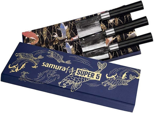 Samura Super 5 Knife Set from Stainless Steel 18.2cm 3pcs