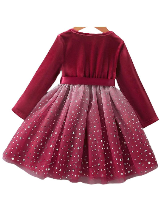 TakTakBaby Mädchen Kleid Samt red