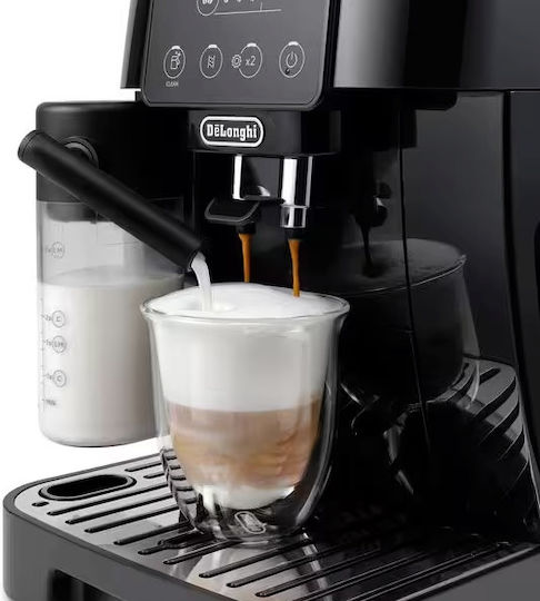 De'Longhi Magnifica Start Αυτόματη Μηχανή Espresso 1450W Πίεσης 15bar για Cappuccino με Μύλο Άλεσης Μαύρη ECAM220.60.B