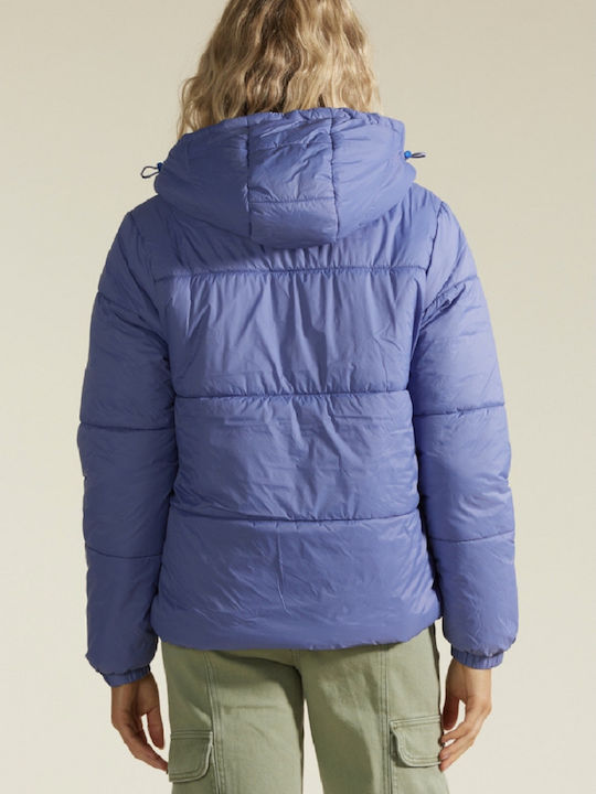 Billabong Transport Kurz Damen Puffer Jacke Wasserdicht für Winter Lila