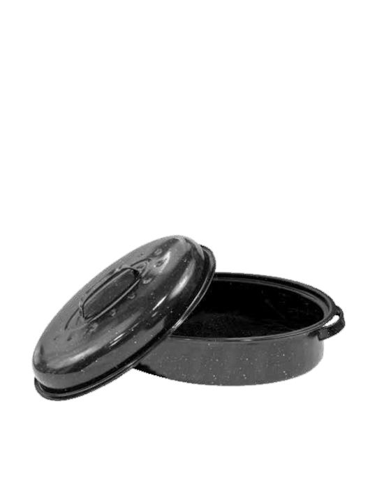 Newest Dutch Oven Oval Cast Iron with Grill 38x32cm 1pcs